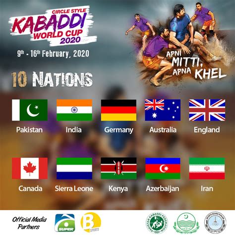 Kabaddi World Cup 2020 Sports Board Punjab