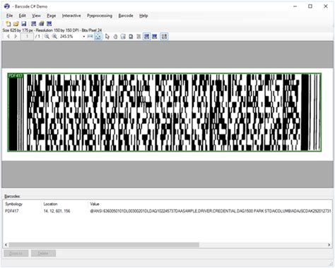 Drivers License Barcode Scanning Samples Patentsapje