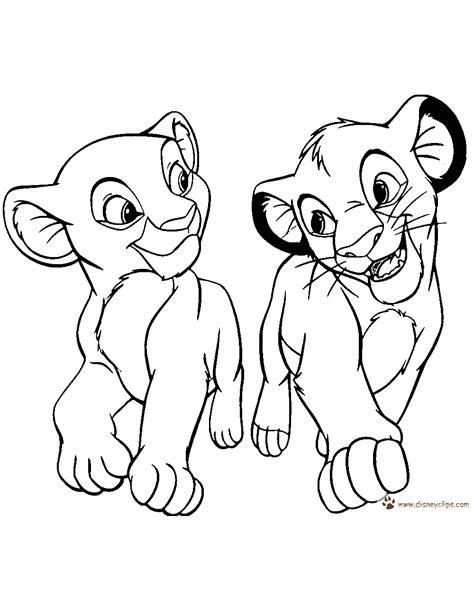 Mandrill rafiki and little simba. The Lion King Coloring Pages | Disney Coloring Book