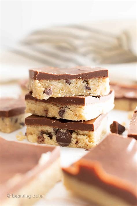 The best and easiest almond flour cookies. Paleo Almond Flour Cookie Dough Bars (Edible, Vegan, Dairy ...