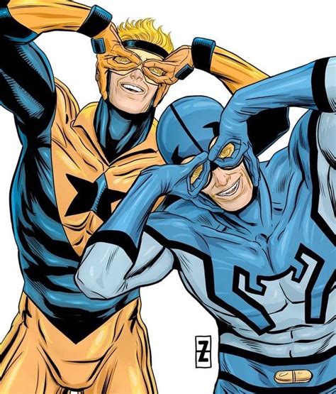 Booster Gold And Blue Beetle By Patrick Zircher Blue Beetle Dc