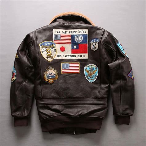 A2 Pilot Jacket Tom Cruise Top Gun Air Force Brown L Maher Leathers