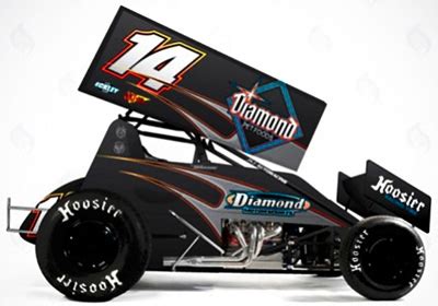 21 spun into the outside. cart auto racing: 2010 Randy Martindiamond Foodssprint Diecast