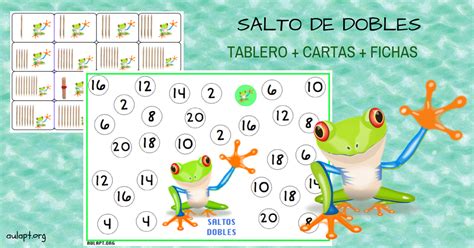 Dentro de la escuela, se designa un área de juego relativamente grande. SALTO DE DOBLES. JUEGO DE TABLERO - Aula PT