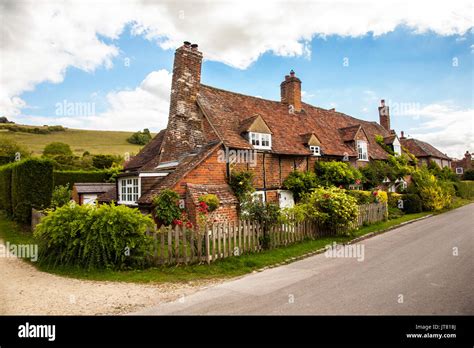 Cottages In The Tranquil Rural English Village Of Turville In The