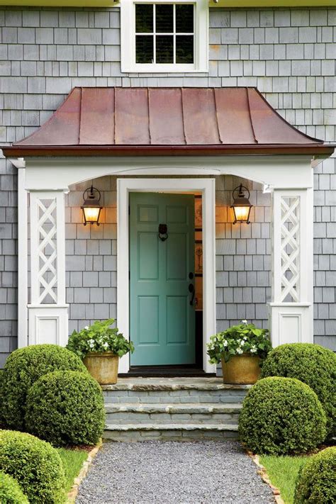 A small roof over a door can be described using various terminologies and names. Pour On the Cottage Charm | Cape cod house exterior, House ...