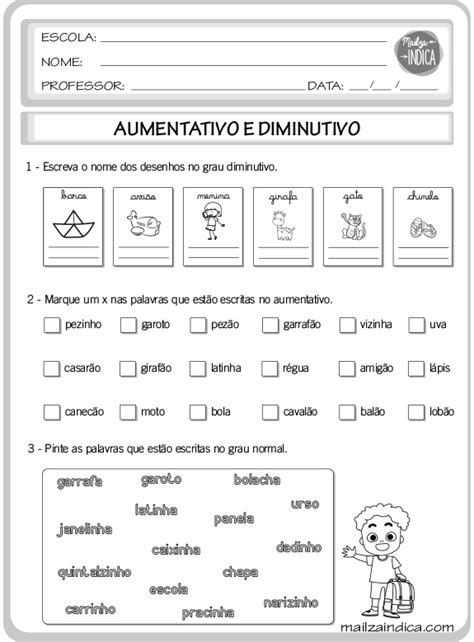 Mailzaindica Atividade Do Ensino Fundamental De Língua Portuguesa
