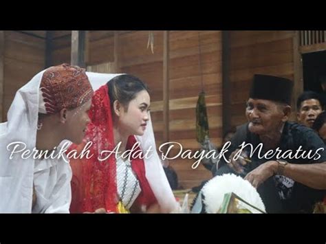 Pernikahan Adat Dayak Meratus Kalimantan Selatan BERJANJI YouTube