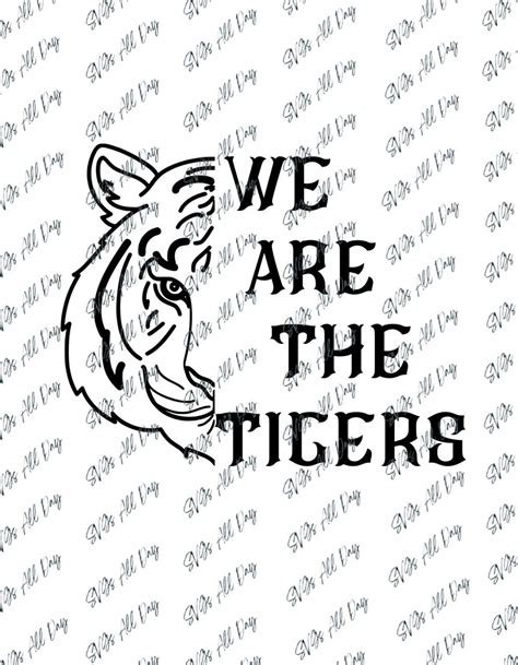 Print We Are The Tigers Svg We Are The Tigers Tiger Svg Svgs For