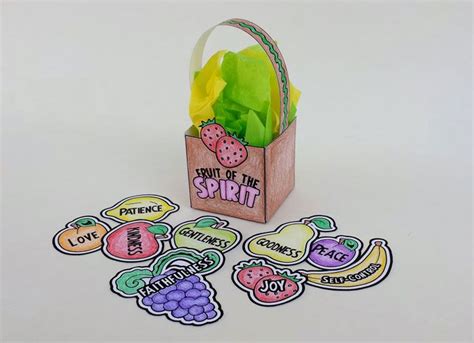 Printable Fruit of the Spirit Basket Craft. Adorable! | Bible crafts