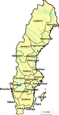 Karta över Sveriges Landskap Regionen | Karta, Map, Sverige