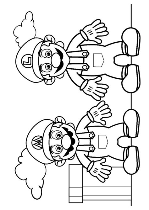 Mario Coloring4 Educational Fun Kids Coloring Pages And Preschool