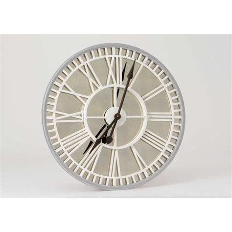 August Grove Oversized Belves Bicolour 80cm Wall Clock Uk