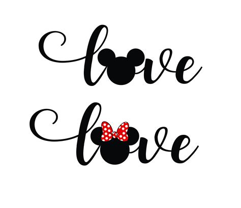 Free Font Love Disney Svg Png Dxf Love Disney Cut Love Etsy