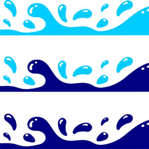 Ocean Waves Clipart Png Transparent Library Water Splash Clip Art