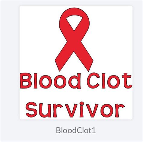 Blood Clot Vinyl Awareness Ribbon Decal Dvt Pe Pulmonary Etsy