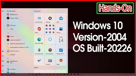First Look Windows 10 Version 2004 Built 20226 What Is The New