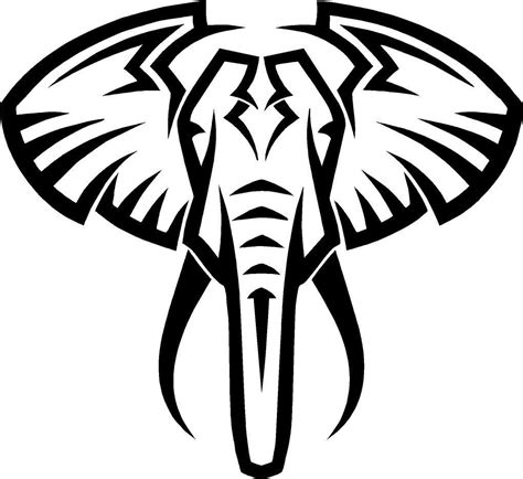 Tribal Elephant Decal 3 Sizes Available Removable Vinyl Etsy