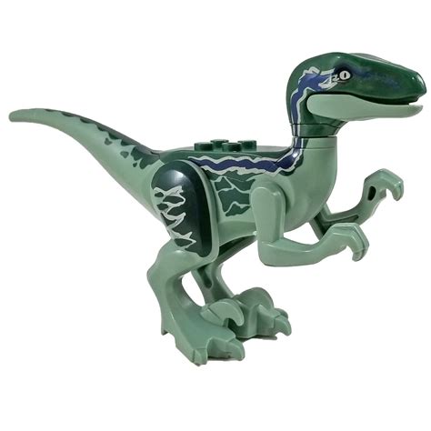 Minifig Dinosaurs Velociraptor Blue Lego Jurassic World Jurassic