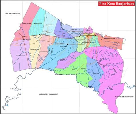 Peta Kota Banjarbaru Gambar Hd Lengkap Dan Keterangannya
