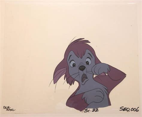 1979 Don Bluth Banjo The Woodpile Cat Original Animation Color Model