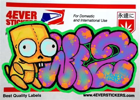 Wiz Graffiti Sticker By Wizard1labels On Deviantart