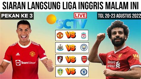 Jadwal Liga Inggris Malam Ini Pekan 3 Manchester United Vs Liverpool