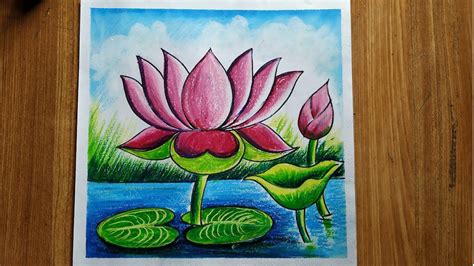 Beautiful Lotus Flower Drawing Best Flower Site