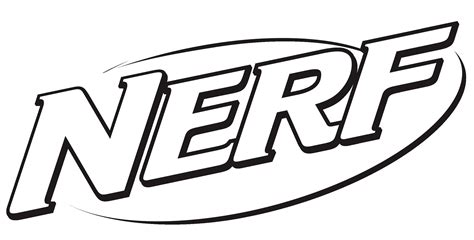 Dibujos De Logo De Nerf Para Colorear Pintar E Imprimir