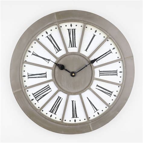 Edith Taupe Industrial Wall Clock By Dibor
