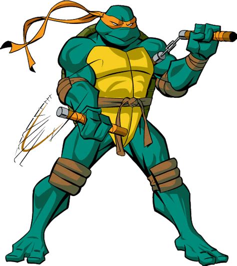 Interesses Amorosos Michelangelo Ninja Turtle Weapon Clipart Full