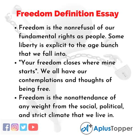 Writing About Freedom What Is Freedom High School Writing Prompt