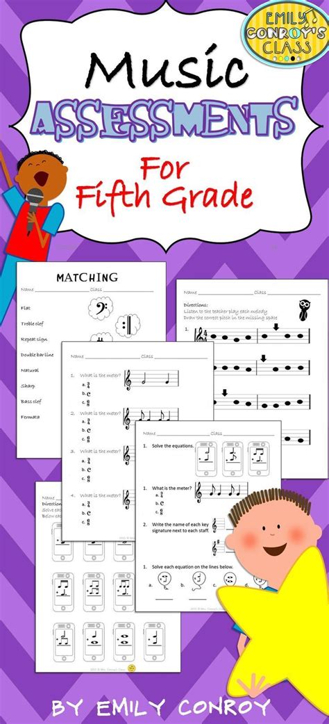 Elementary Music Assessments 5th Grade Music Assessments Music