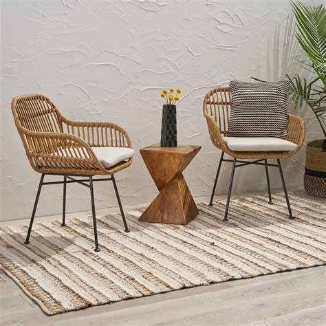 Use the at home store locator to find the nearest location to you. Noble House Draven Indoor Woven Wicker Chairs with ...
