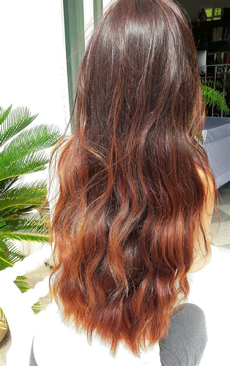 Longhair Ombre Copper Henna Brown Honey Long Hair Styles