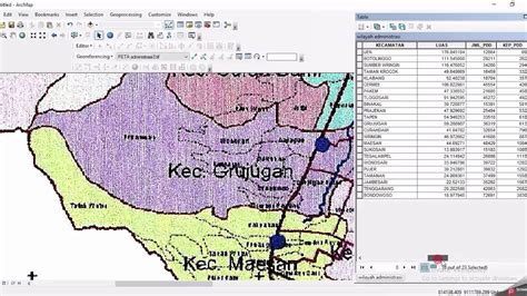 Tutorial Memasukkan Data Atribut Peta Arcgis Youtube