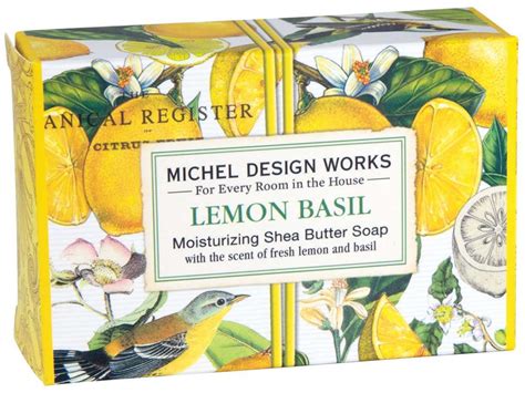 Lemon Basil Boxed Single Soap By Michel Design Works
