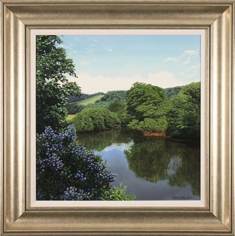 Michael James Smith Original Oil Painting On Panel River Flora Art