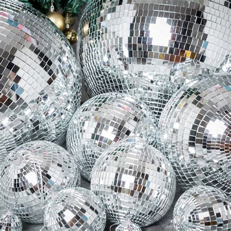 20 Inch Wide Large Glass Hanging Party Disco Mirror Ball Wedding