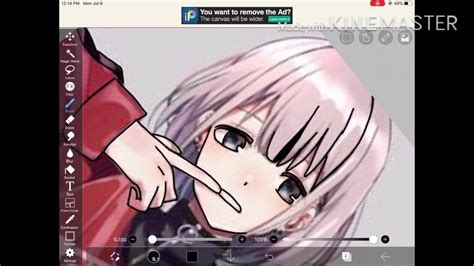 Drawing An Anime Girl Ibis Paint Youtube