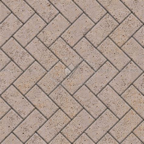 Stone Paving Outdoor Herringbone Texture Seamless 06526