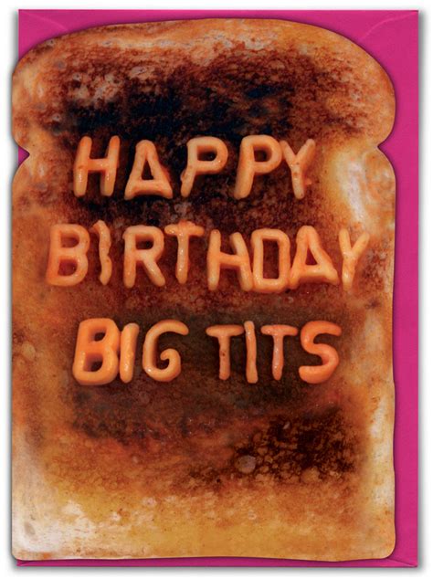 Rude Birthday Card Big Boobs By Brainbox Candy