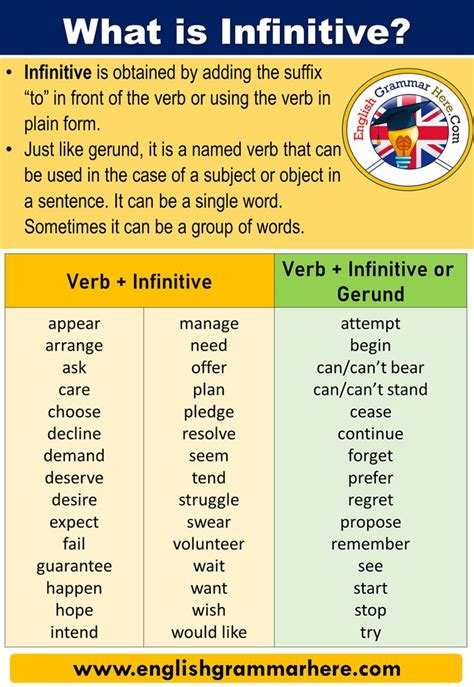 Meaning of que for the defined word. What is Infinitive? Definitions, Examples and Verb ...