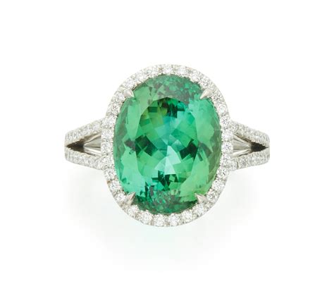 Green Tourmaline And Diamond Ring Jewels Online 2020 Sothebys