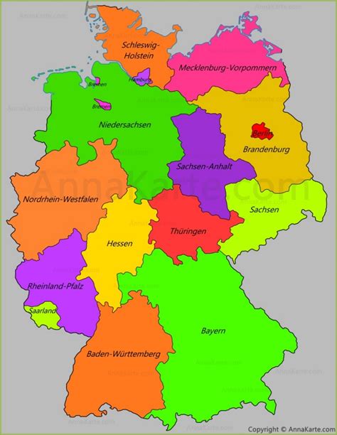 Deutschlandkarte Länder Deutschlandkarte 2023