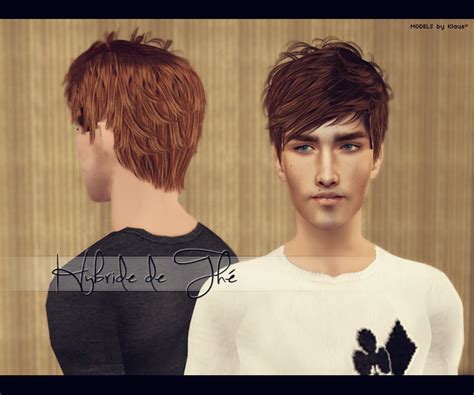 Sims 4 Fluffy Male Hair Cc