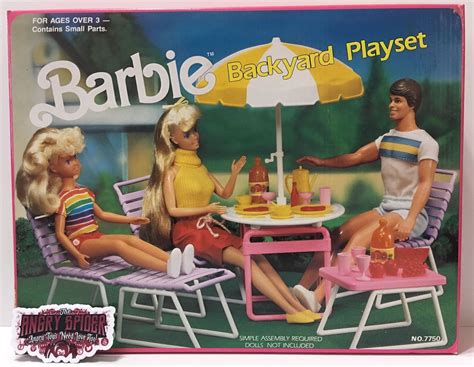 Tas035401 1989 Mattel Barbie Backyard Playset Backyard Playset