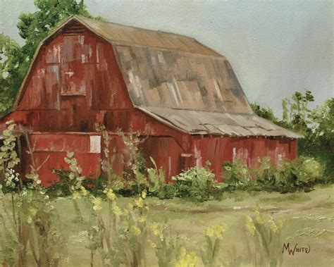 red barn paintings - Google Search (With images) | Red barn painting