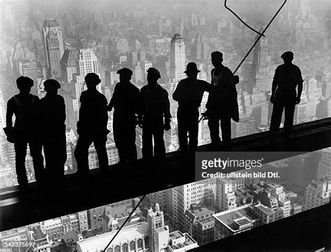 empire state building workers photos and premium high res pictures getty images
