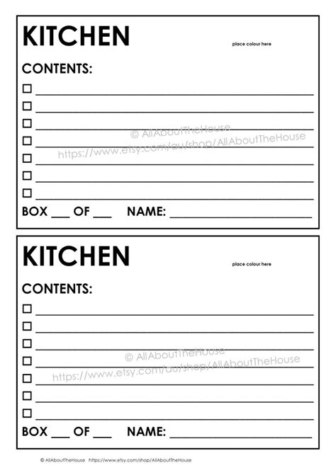 editable moving box labels planner checklist binder